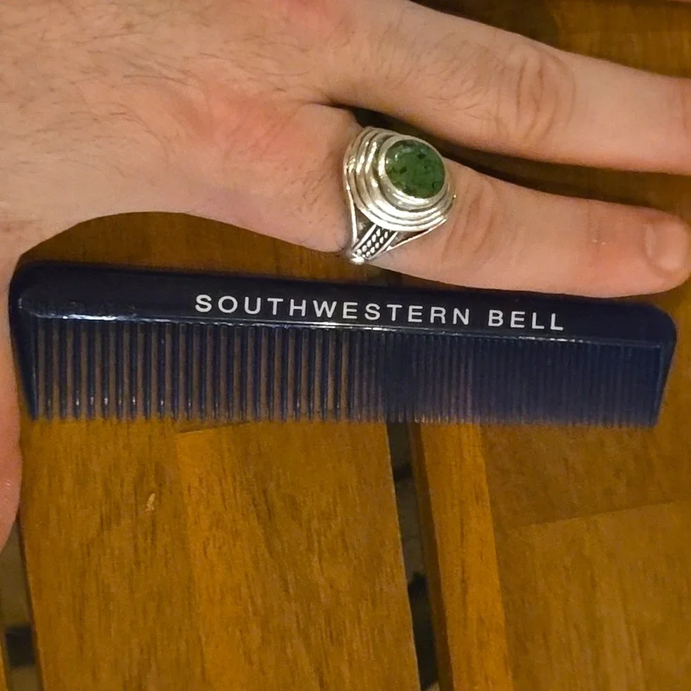 VTG 1970s Southwestern Bell Advertising OS Pocket Comb Blue Promo‎ Phone Co USA